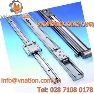 sliding linear guide / profiled rail / maintenance-free / aluminum
