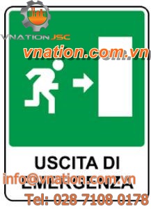 surface-mounted safety lighting / LED / emergency exit