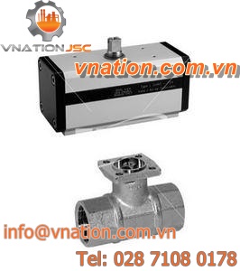 ball valve / pneumatic / regulating / for air