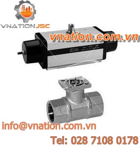 ball valve / pneumatic / regulating / for compressed air
