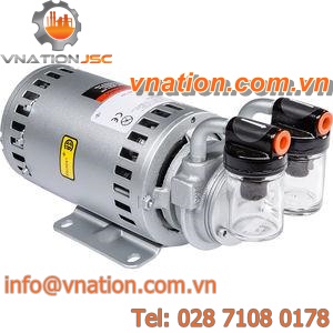 rotary vane vacuum pump / oil-free / single-stage / compact