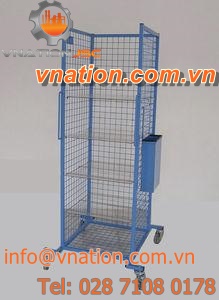 transport cart / shelf / wire mesh platform / tool-holder
