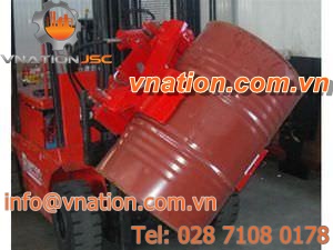 manipulator with gripping tool / drum / drum / for forklift trucks