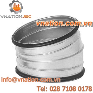 compression fitting / elbow / air duct / for water