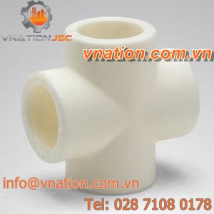 push-fit fitting / cross / plastic
