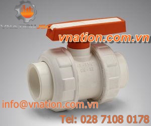 ball valve / manual / control / for wastewater