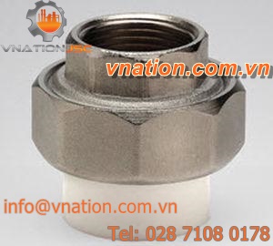 threaded fitting / union / female / straight