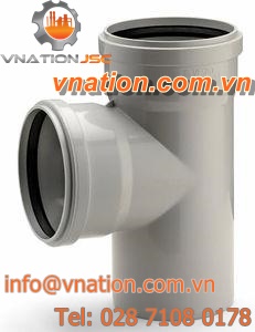 grooved fitting / T / PVC