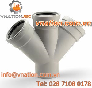 grooved fitting / double / plastic