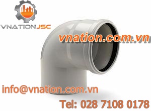 grooved fitting / elbow / PVC