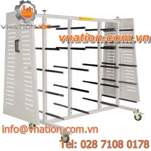 handling cart / aluminum profile / with swivel casters