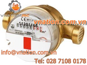 water counter / positive displacement / mechanical / vertical