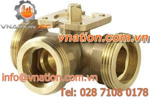 ball valve / control / for water / threaded