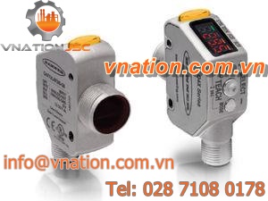 laser distance sensor / stainless steel / for the food industry / for pharmaceutical industry