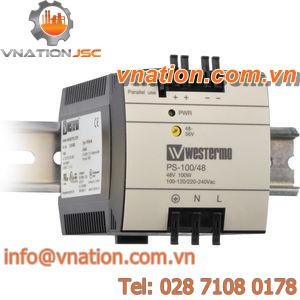 AC/DC power supply / DIN rail / compact / Power over Ethernet