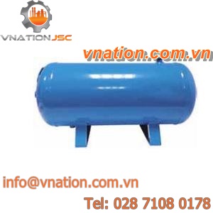 compressed air tank / self-supporting / carbon steel / horizontal
