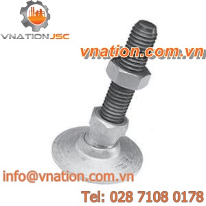 machine foot / adjustable / leveling / steel