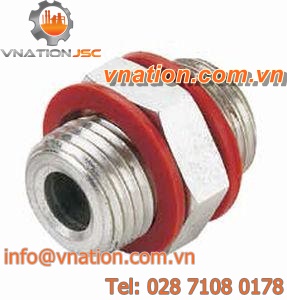 steel nipple / threaded / hexagonal