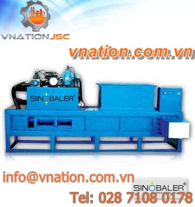 horizontal bagging machine / automatic / for baled waste / for heavy-duty applications