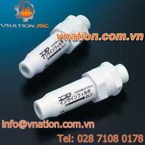 air filter / compressed air / capsule / in-line