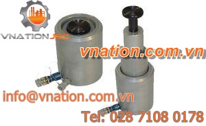 hydraulic cylinder / telescopic / double-acting / light alloy