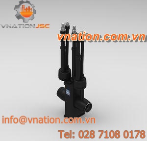 gate valve / lever / shut-off / for gas