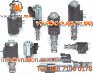 poppet solenoid valve / hydraulic / 2-way / control