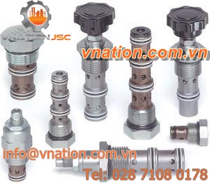 needle valve / hydraulic / flow-control / pressure-compensated