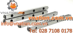 slide rail / precision / steel / crossed roller
