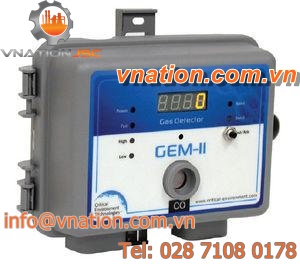 gas detector / waterproof / with digital display / with audible alarm