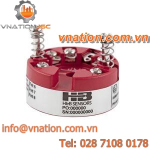 probe head-mounted temperature transmitter / RTD / current output / NAMUR