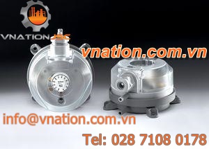 differential pressure switch / for gas / for air / adjustable