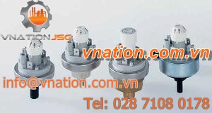 adjustable pressure switch / mechanical / for liquids / for gas