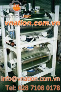 batch mixer / vacuum / for powders / cooler