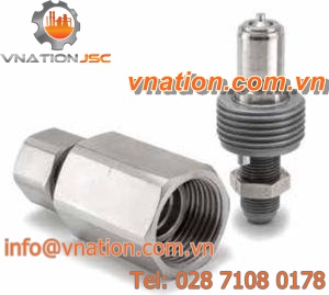 threaded fitting / straight / hydraulic / poppet