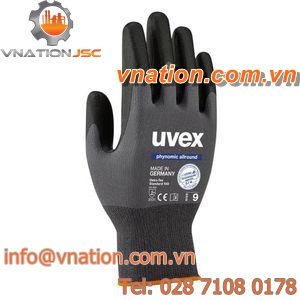 handling gloves / chemical protection / synthetic / breathable