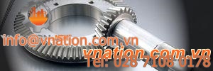 conical gear / helical-toothed / flange