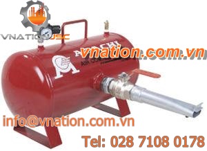 compressed air tank / storage / metal / horizontal
