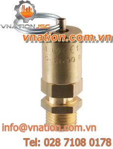 pneumatic safety valve / for compressed air / for steam