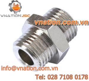 steel nipple / threaded / for pneumatic applications