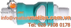 threaded fitting / straight / plastic / compact
