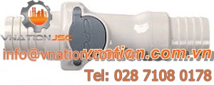 threaded fitting / straight / polysulfone / all-fluid