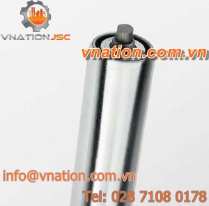 slip-on conveyor roller / steel / aluminum