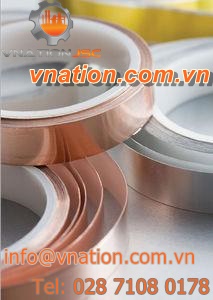 double-sided adhesive tape / aluminum / conductive / for EMC shielding