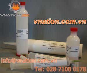 silicone adhesive / single-component / electrically-conductive / for rubber