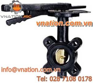 butterfly valve / lever / shut-off / for steam