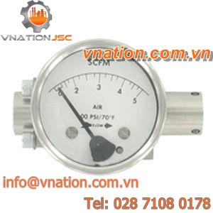 differential-pressure flow meter / orifice / for air / in-line