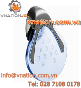 12-key keypad / surface mounted / stainless steel / polycarbonate