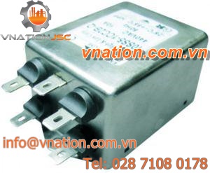 band-pass electronic filter / active / screw-in / EMI