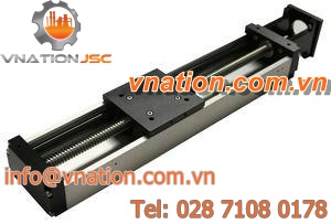 linear actuator / lead screw / double-acting / stainless steel